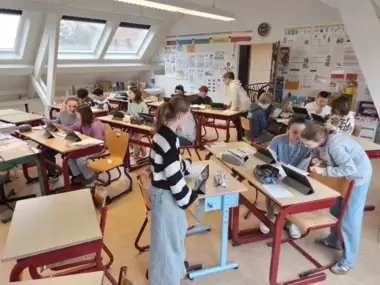 483554781_10161425022889811_5275583564759920966_n -  - Onze leerlingen naar de kwartfinales van Whizzkids!